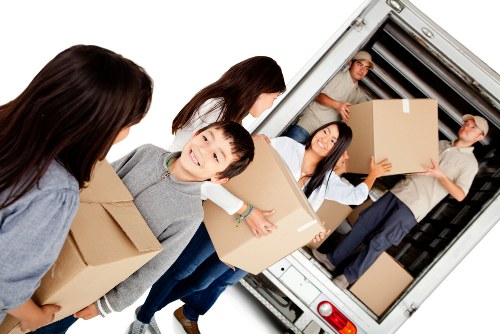 Removal team preparing a move near Holland Park homes