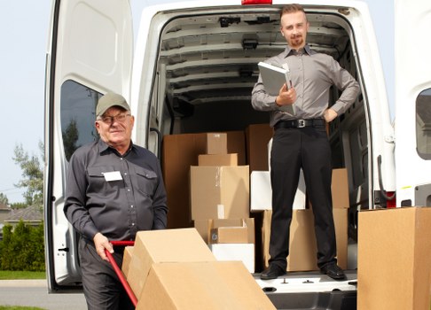 Removals van service for a residential move in Holland Park