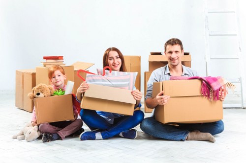 A removal van loaded for a move near Holland Park and nearby West London areas