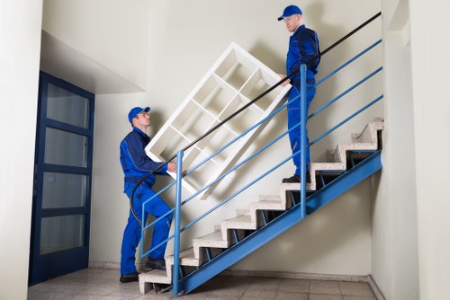 Commercial removal van service for a West London business