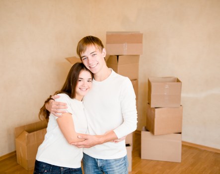 Careful handling of boxes and furniture during a West London move