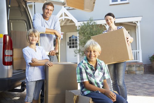 Furniture loading for a Holland Park man and van move near period homes