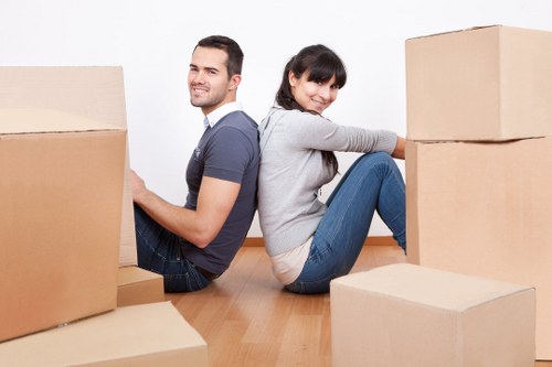 Removal van loaded for a Holland Park relocation