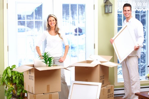 Removal van for domestic move in Holland Park